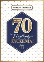 Opakowanie Karnet Urodziny 70