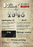 Opakowanie karnet Urodziny 80