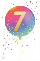 Opakowanie Karnet Urodziny - Age Balloon 7