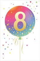 Opakowanie Karnet Urodziny - Age Balloon 8