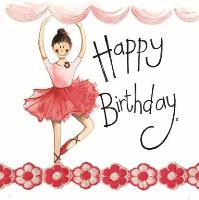 Karnet Urodziny Baletnica. Wydawca: Alex Clark. SmakLiter.pl Opakowanie Karnet Urodziny Baletnica