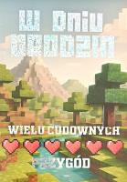 Opakowanie Karnet Urodziny gry komputerowe