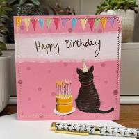 Opakowanie Karnet Urodziny Kot i tort