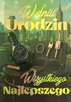 Opakowanie Karnet Urodziny męskie zegarek