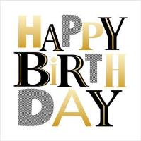 Opakowanie Karnet Urodziny - Monochrome Birthday