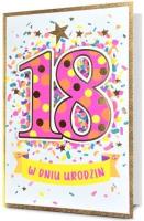 Karnet Urodziny Osiemnastka. Wydawca: PAN DRAGON. SmakLiter.pl Opakowanie Karnet Urodziny Osiemnastka