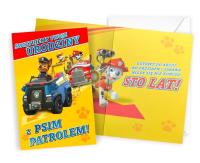 Karnet Urodziny Psi Patrol chłopiec. Wydawca: Kukartka. SmakLiter.pl Opakowanie Karnet Urodziny Psi Patrol chłopiec