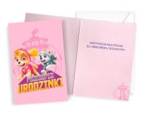 Karnet Urodziny Psi Patrol dziewczynka. Wydawca: Kukartka. SmakLiter.pl Opakowanie Karnet Urodziny Psi Patrol dziewczynka