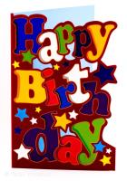Opakowanie Karnet Urodziny - Red Funky Birthday