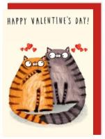 Opakowanie Karnet V017 Walentynki Zakochane koty