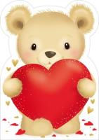 Opakowanie Karnet Walentynki - Big Teddy with Heart