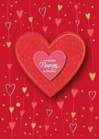 Opakowanie Karnet Walentynki wymienne napisy