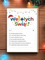 Opakowanie Karnet Wesołych Świąt