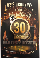 Opakowanie Karnet z wymiennymi rocznikami 30 męska