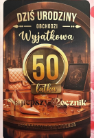 Opakowanie Karnet z wymiennymi rocznikami 50 damska