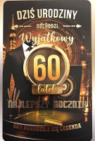 Opakowanie Karnet z wymiennymi rocznikami 60 męska