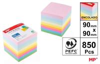 Opakowanie Karteczki 90x90mm kolorowe 850szt