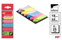 Karteczki samoprzylepne 18x55mm 6x25szt. Wydawca: MP Main Paper. SmakLiter.pl Opakowanie Karteczki samoprzylepne 18x55mm 6x25szt