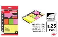 Opakowanie Karteczki samoprzylepne do segregatora 9x25szt