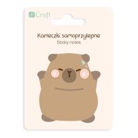 Karteczki samoprzylepne Kapibara Happy 6,2x6 cm 30k.. Wydawca: DP CRAFT. SmakLiter.pl Opakowanie Karteczki samoprzylepne Kapibara Happy 6,2x6 cm 30k.