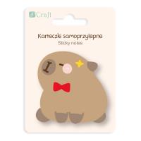 Karteczki samoprzylepne Kapibara Muszka 6,2x 6 cm 30k.. Wydawca: DP CRAFT. SmakLiter.pl Opakowanie Karteczki samoprzylepne Kapibara Muszka 6,2x 6 cm 30k.