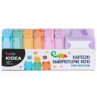 Karteczki samoprzylepne Kotki KIDEA. Wydawca: Derform. SmakLiter.pl Opakowanie Karteczki samoprzylepne Kotki KIDEA