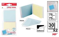 Opakowanie Karteczki samoprzylepne przezrocz 75x75mm 2x30szt