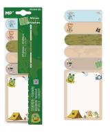 Opakowanie Karteczki samoprzylepne safari 6x25szt