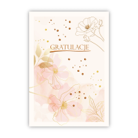 Kartka okolicznościowa Gratulacje. Wydawca: Trend. SmakLiter.pl Opakowanie Kartka okolicznościowa Gratulacje