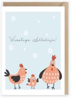 Opakowanie Kartka okolicznościowa Koguty, eko koperta K090