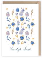 Opakowanie Kartka okolicznościowa Niebieska, eko koperta K093