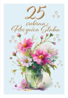 Kartka okolicznościowa Rocznica ślubu 25. Wydawca: Trend. SmakLiter.pl Opakowanie Kartka okolicznościowa Rocznica ślubu 25