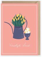 Opakowanie Kartka okolicznościowa Tulipany, eko koperta K095