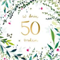 Opakowanie Kartka okolicznościowa Urodziny 50