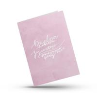 Opakowanie Kartka składana - Dzielna kobieta - róż