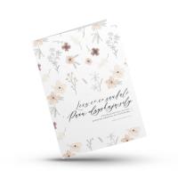 Opakowanie Kartka składana - Lecz Ci co zaufali - kwiaty