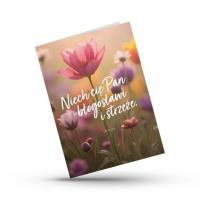 Opakowanie Kartka składana - Niech Cię Pan - tulipan