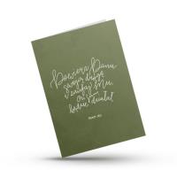 Opakowanie Kartka składana - Powierz Panu - zieleń