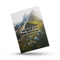 Opakowanie Kartka składana - Przerzuć swą troskę - domek