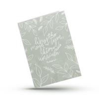 Opakowanie Kartka składana - Wszystko mogę w Tym - szałwia