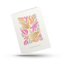 Opakowanie Kartka składana - Zaproszenie - gołąb - róż