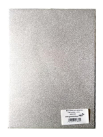 Opakowanie Karton brokatowy obustronny srebrny 23x33cm 5 ark
