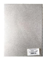 Opakowanie Karton brokatowy obustronny srebrny 23x33cm 5 ark