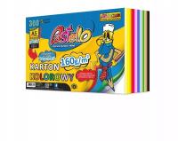 Karton kolorowy A5 160g 20 kolorów 300 arkuszy. Wydawca: Alfa Pastello. SmakLiter.pl Opakowanie Karton kolorowy A5 160g 20 kolorów 300 arkuszy