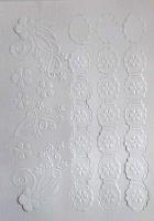 Opakowanie Karton sztancowane ornamenty bordiury i kwiaty
