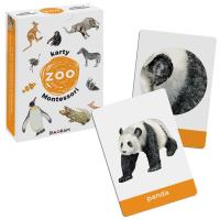 Karty Montessori. ZOO. Autor: Maja Dusik. SmakLiter.pl Okładka książki Karty Montessori. ZOO