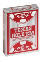 Opakowanie Karty Texas Hold'em srebrny/czerwony CARTAMUNDI