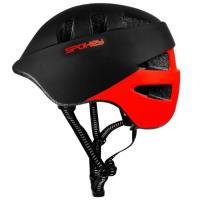 Kask rowerowy Cherub S/48-52cm czarno-czerwony. Wydawca: Spokey. SmakLiter.pl Opakowanie Kask rowerowy Cherub S/48-52cm czarno-czerwony