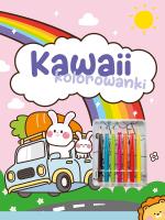 Okładka książki Kawaii kolorowanki. Różowa