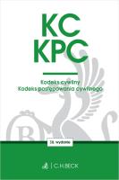 Okładka książki KC. KPC. Kodeks cywilny. Kodeks postępowania cywilnego. Edycja Sędziowska wyd. 38